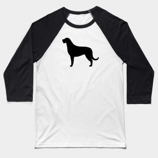 Irish Wolfhound Silhouette Baseball T-Shirt